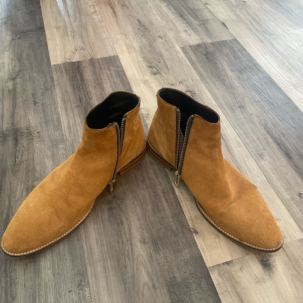 Zara Zip Side Boots Size 44/US shoe 11. Overall good condition.